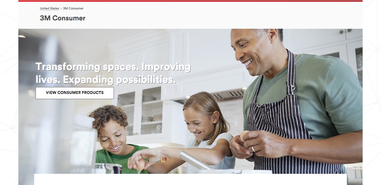 3M Consumer division page