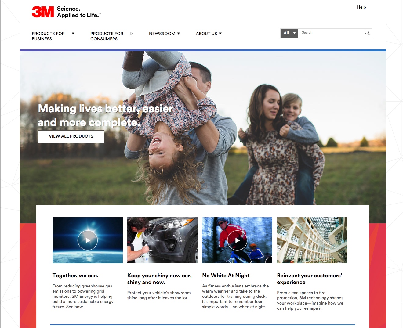 3M.com — Science Applied to Life homepage