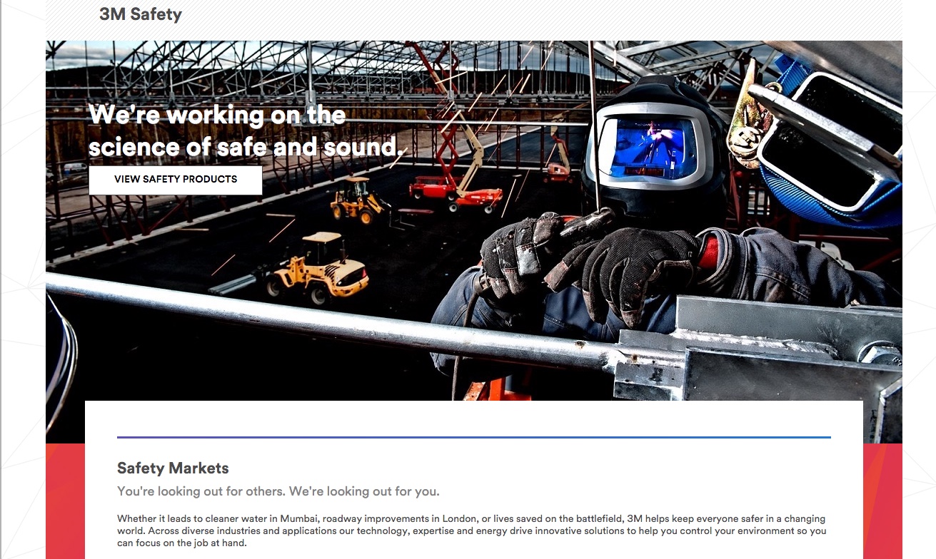 3M Safety division page