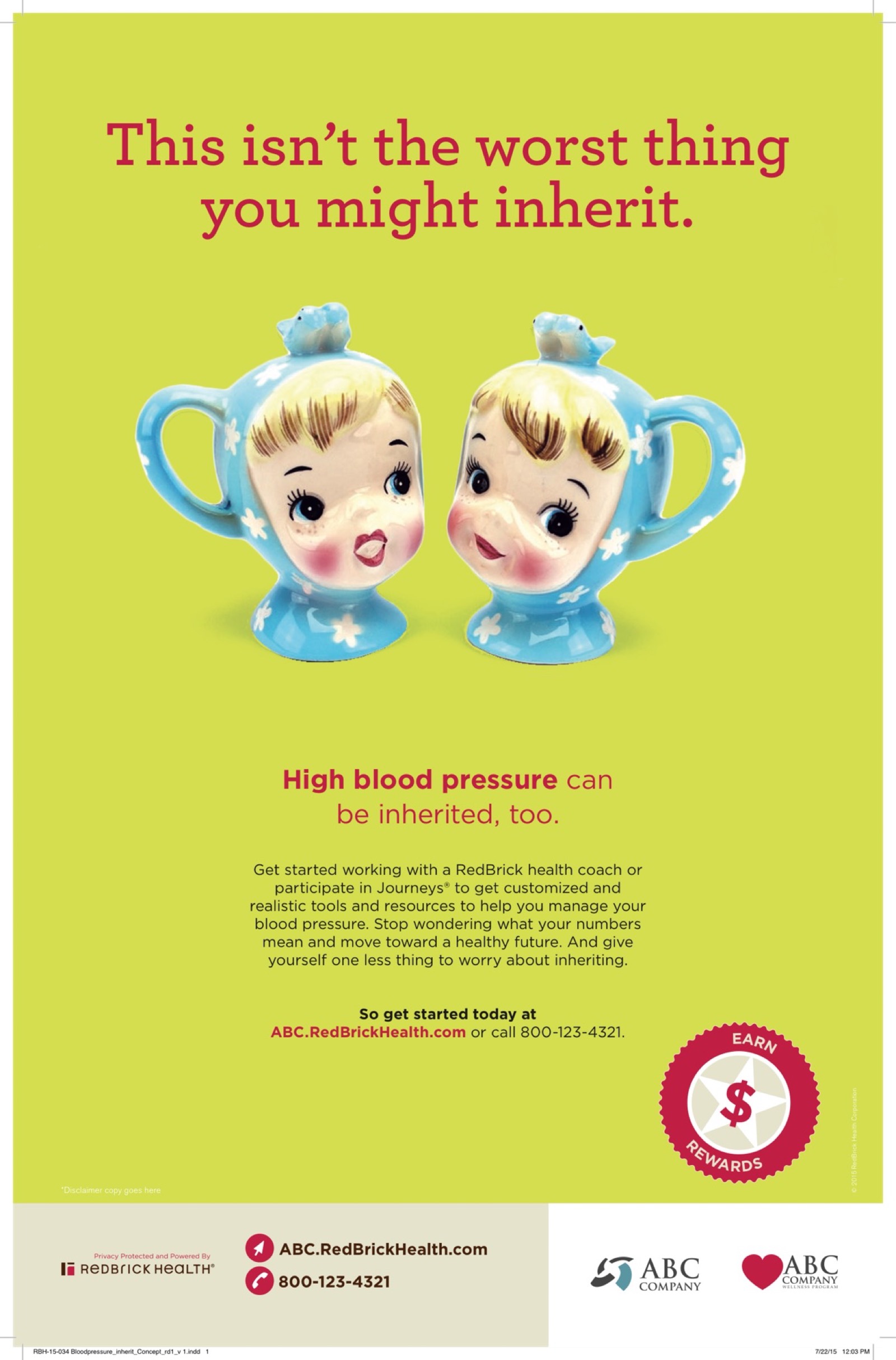 RedBrick Health print ad, concept one