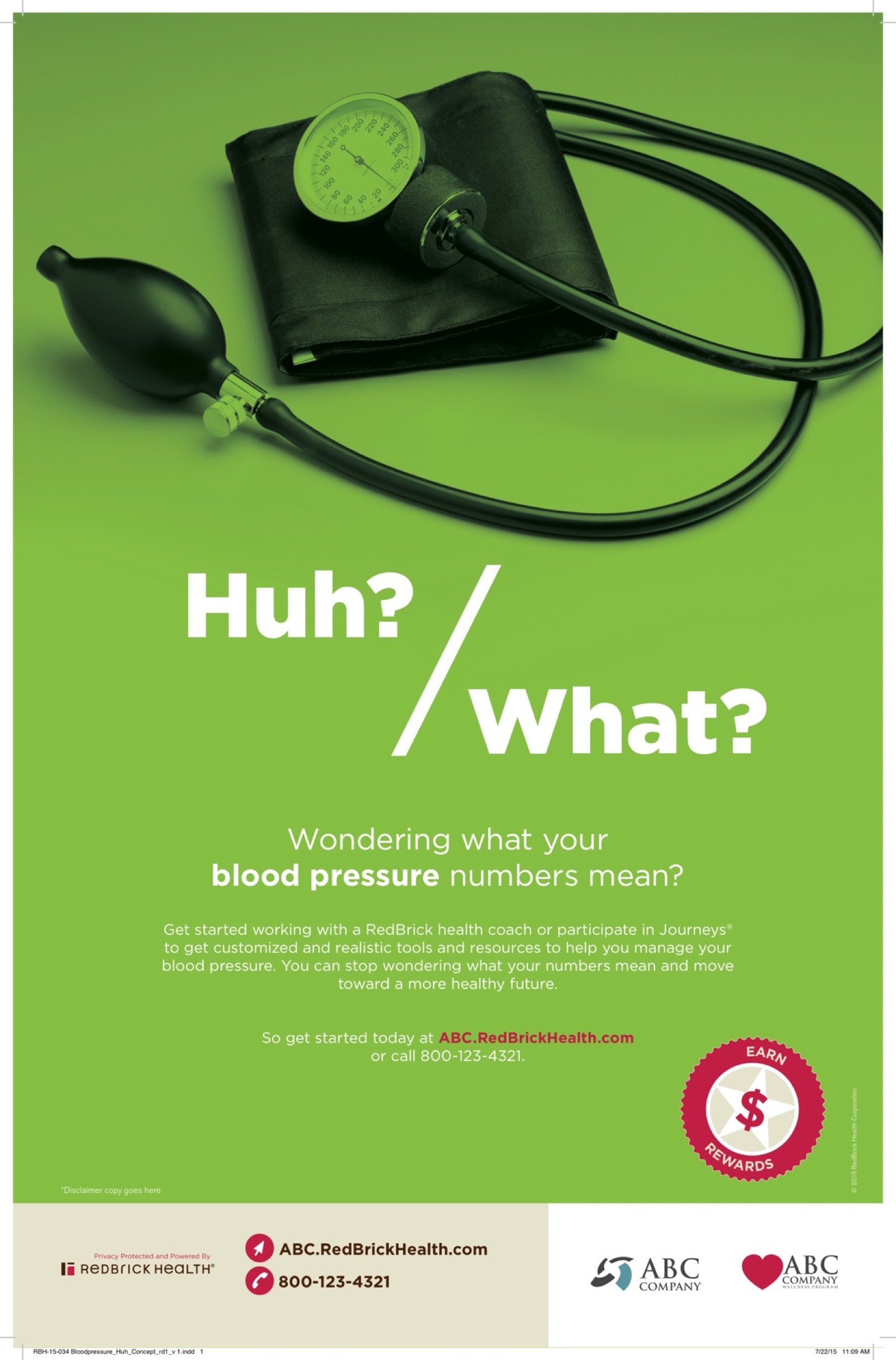 RedBrick Health print ad, concept two