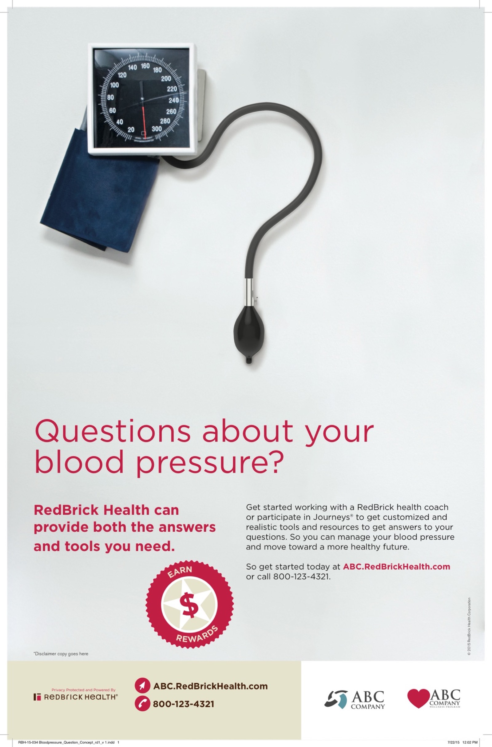 RedBrick Health print ad, concept three