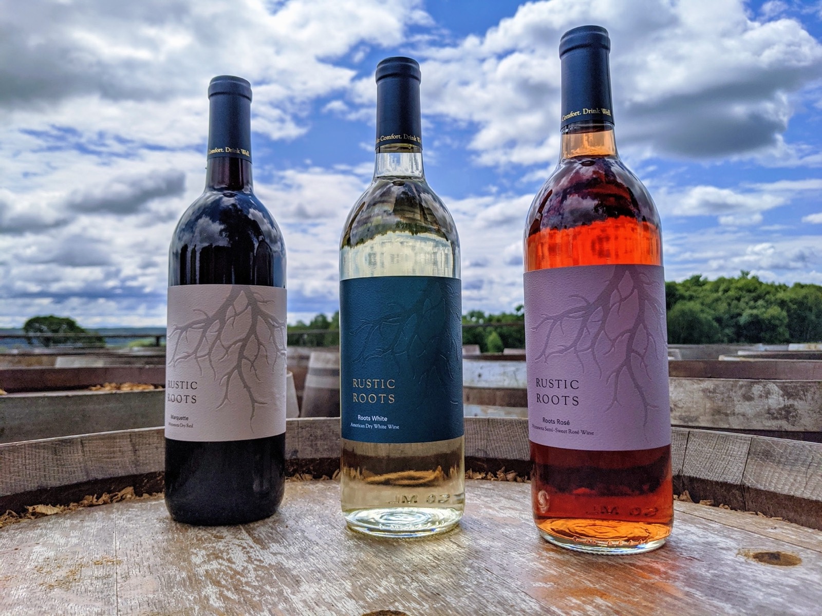 The vineyard at Rustic Roots Winery